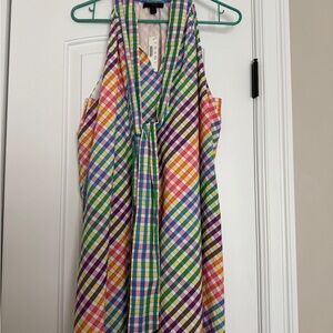 J. Crew Multicolor Plaid Dress